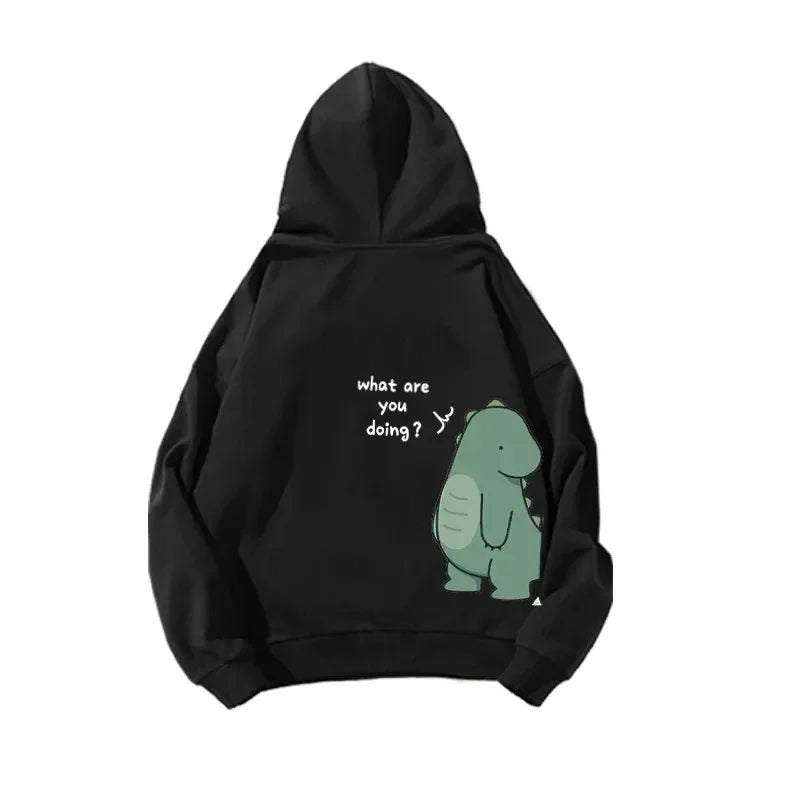 Couple Dinosaurs Hooded