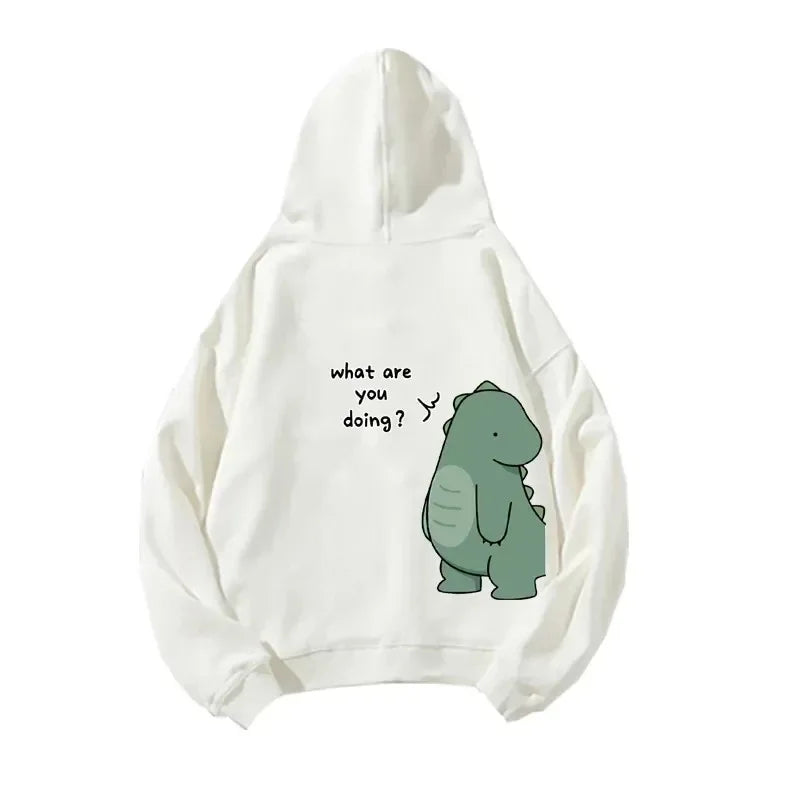 Couple Dinosaurs Hooded